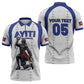 Custom Haiti Ayiti Nan Mondyal 2026 Zipper Polo Shirt Fyete Lit Victwa White Version