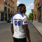 Custom Haiti Ayiti Nan Mondyal 2026 Zipper Polo Shirt Fyete Lit Victwa White Version