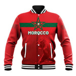 Custom Morocco Football 2026 Baseball Jacket Atlas Lions Breathtaking Victory Red Version