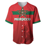 Custom Morocco Football 2026 Baseball Jersey Atlas Lions Breathtaking Victory Red Version