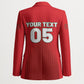Custom Morocco Football 2026 Blazer Atlas Lions Breathtaking Victory Red Version