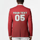 Custom Morocco Football 2026 Blazer Atlas Lions Breathtaking Victory Red Version