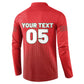 Custom Morocco Football 2026 Button Sweatshirt Atlas Lions Breathtaking Victory Red Version