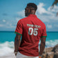 Custom Morocco Football 2026 Hawaiian Shirt Atlas Lions Breathtaking Victory Red Version LT05