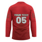 Custom Morocco Football 2026 Hockey Jersey Atlas Lions Breathtaking Victory Red Version