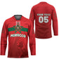 Custom Morocco Football 2026 Hockey Jersey Atlas Lions Breathtaking Victory Red Version