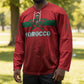 Custom Morocco Football 2026 Hockey Jersey Atlas Lions Breathtaking Victory Red Version