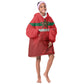 Custom Morocco Football 2026 Kid Wearable Blanket Hoodie Atlas Lions Breathtaking Victory Red Version
