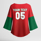 Custom Morocco Football 2026 Kimono Sleeve Blouse Atlas Lions Breathtaking Victory Red Version