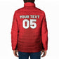 Custom Morocco Football 2026 Padded Jacket Atlas Lions Breathtaking Victory Red Version