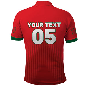 Custom Morocco Football 2026 Polo Shirt Atlas Lions Breathtaking Victory Red Version