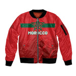 Custom Morocco Football 2026 Sleeve Zip Bomber Jacket Atlas Lions Breathtaking Victory Red Version