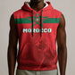 Custom Morocco Football 2026 Sleeveless Hoodie Atlas Lions Breathtaking Victory Red Version