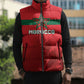 Custom Morocco Football 2026 Sleeveless Puffer Jacket Atlas Lions Breathtaking Victory Red Version