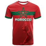 Custom Morocco Football 2026 T shirt Atlas Lions Breathtaking Victory Red Version