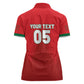 Custom Morocco Football 2026 Women Polo Shirt Atlas Lions Breathtaking Victory Red Version