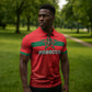 Custom Morocco Football 2026 Zipper Polo Shirt Atlas Lions Breathtaking Victory Red Version
