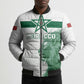 Custom Morocco Football 2026 Bomber Puffer Jacket Atlas Lions Breathtaking Victory White Version