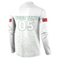 Custom Morocco Football 2026 Button Sweatshirt Atlas Lions Breathtaking Victory White Version
