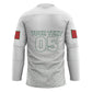 Custom Morocco Football 2026 Hockey Jersey Atlas Lions Breathtaking Victory White Version