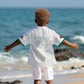 Custom Morocco Football 2026 Kid Hawaiian Shirt Atlas Lions Breathtaking Victory White Version