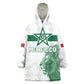 Custom Morocco Football 2026 Kid Wearable Blanket Hoodie Atlas Lions Breathtaking Victory White Version