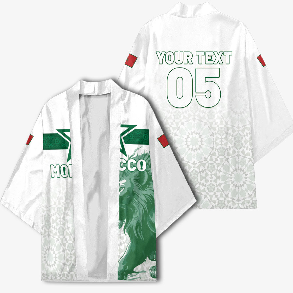 Custom Morocco Football 2026 Kimono Atlas Lions Breathtaking Victory White Version