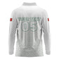 Custom Morocco Football 2026 Long Sleeve Polo Shirt Atlas Lions Breathtaking Victory White Version