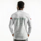 Custom Morocco Football 2026 Long Sleeve Polo Shirt Atlas Lions Breathtaking Victory White Version