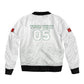 Custom Morocco Football 2026 Sleeve Zip Bomber Jacket Atlas Lions Breathtaking Victory White Version