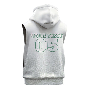 Custom Morocco Football 2026 Sleeveless Hoodie Atlas Lions Breathtaking Victory White Version
