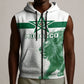 Custom Morocco Football 2026 Sleeveless Zip Hoodie Atlas Lions Breathtaking Victory White Version