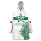 Custom Morocco Football 2026 Wearable Blanket Hoodie Atlas Lions Breathtaking Victory White Version