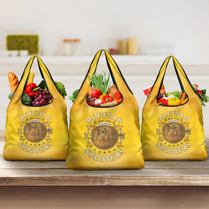 Honor Buffalo Soldiers Grocery Bag African American Cavalry Yellow Version - African Pride