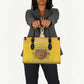 Honor Buffalo Soldiers Leather Bag African American Cavalry Yellow Version
