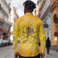 Honor Buffalo Soldiers Long Sleeve Button Shirt African American Cavalry Yellow Version - African Pride
