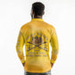 Honor Buffalo Soldiers Long Sleeve Polo Shirt African American Cavalry Yellow Version - African Pride