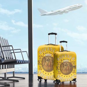 Honor Buffalo Soldiers Luggage Cover African American Cavalry Yellow Version - African Pride