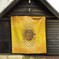 Honor Buffalo Soldiers Quilt African American Cavalry Yellow Version - African Pride
