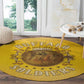 Honor Buffalo Soldiers Round Carpet African American Cavalry Yellow Version - African Pride