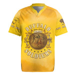 Honor Buffalo Soldiers Rugby Jersey African American Cavalry Yellow Version - African Pride