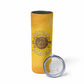 Honor Buffalo Soldiers Skinny Tumbler African American Cavalry Yellow Version - African Pride