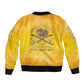 Honor Buffalo Soldiers Sleeve Zip Bomber Jacket African American Cavalry Yellow Version - African Pride
