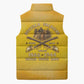 Honor Buffalo Soldiers Sleeveless Puffer Jacket African American Cavalry Yellow Version