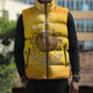 Honor Buffalo Soldiers Sleeveless Puffer Jacket African American Cavalry Yellow Version