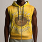 Honor Buffalo Soldiers Sleeveless Zip Hoodie African American Cavalry Yellow Version - African Pride
