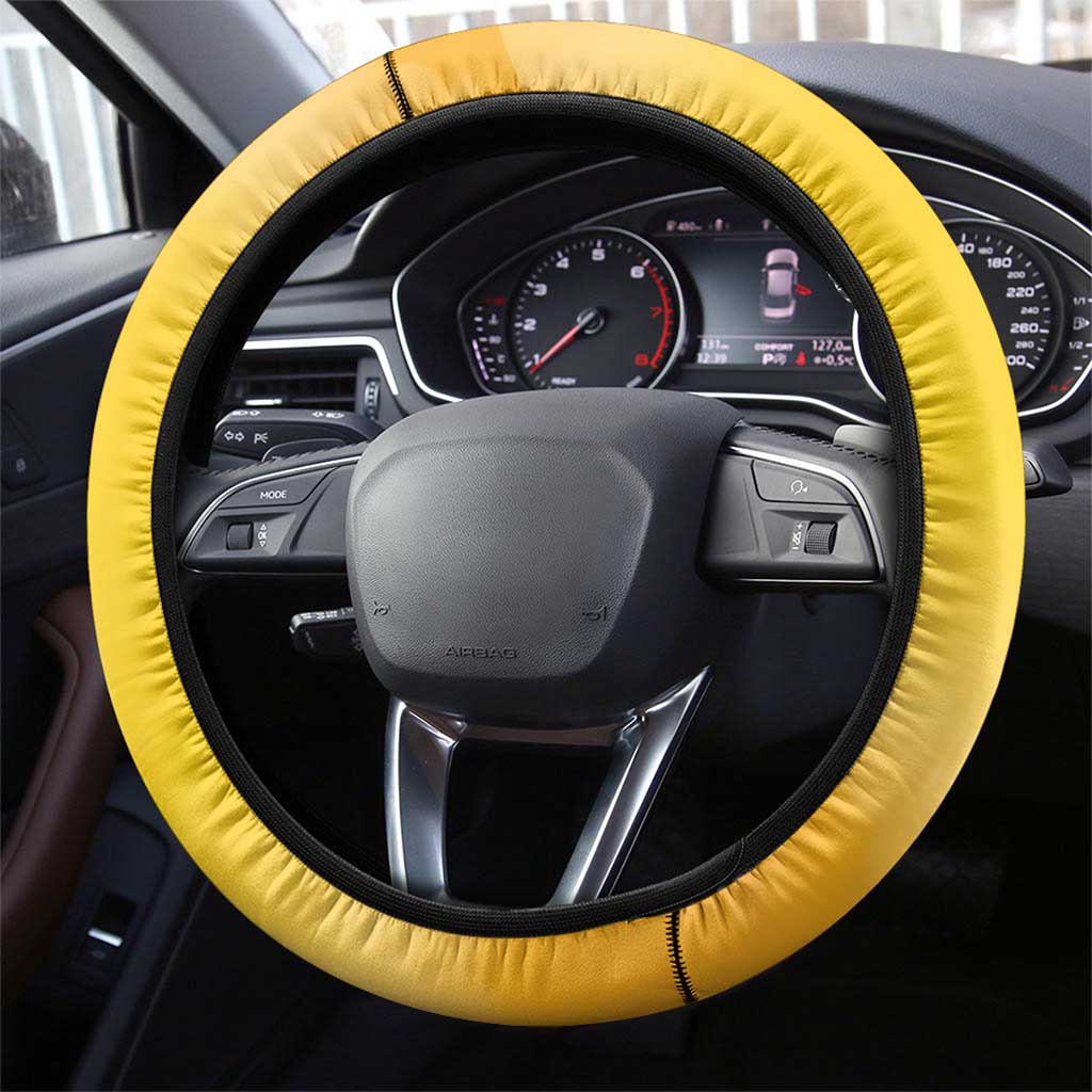 Honor Buffalo Soldiers Steering Wheel Cover African American Cavalry Yellow Version - African Pride