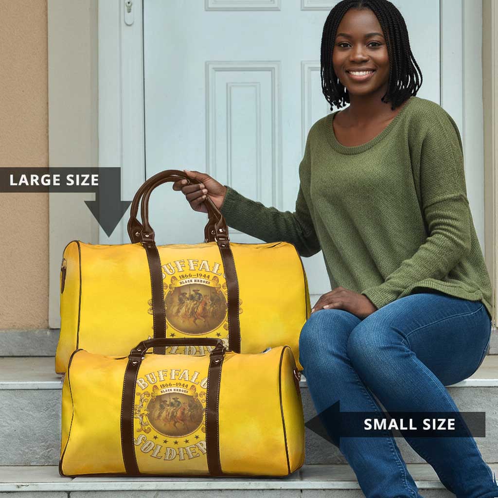 Honor Buffalo Soldiers Travel Bag African American Cavalry Yellow Version