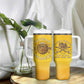 Honor Buffalo Soldiers Tumbler With Handle African American Cavalry Yellow Version - African Pride
