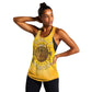 Honor Buffalo Soldiers Women Racerback Tank African American Cavalry Yellow Version - African Pride
